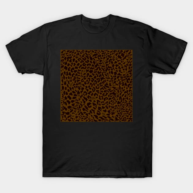 Animal Print / Retro Brown Cheetah Fur T-Shirt by matise